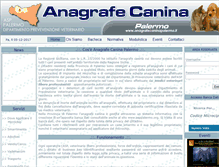 Tablet Screenshot of anagrafecaninapalermo.it